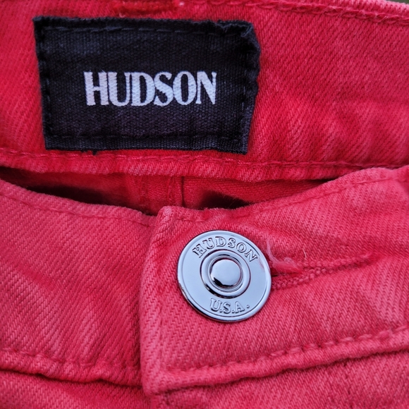 Red Hudson Midrise Straight Crop with hem - Picture 3 of 11